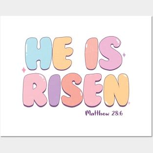 He is RIsen Matthew 28:6 Posters and Art